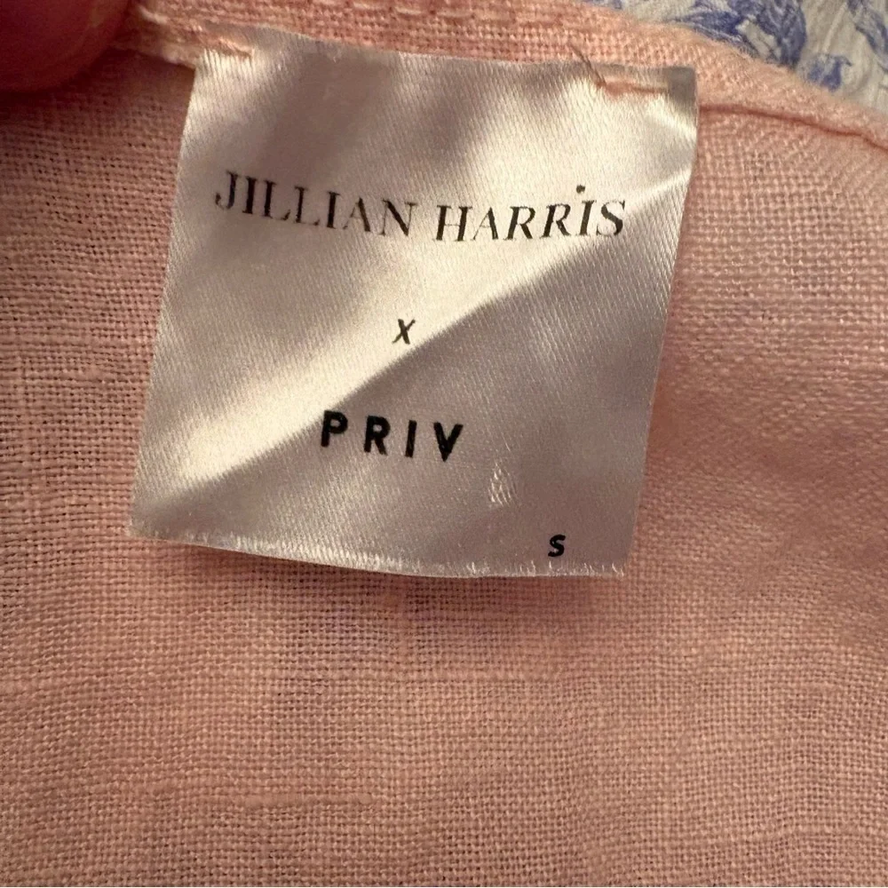 Jillian Harris x Priv Hamptons dress linen pink baby doll dress - Picture 12 of 13
